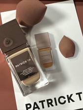 Image of Patrick TA Hydra-Luxe Luminous skin perfecting foundation-10 Neutral & Sponge