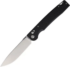 Daggerr Knives Dropet Crossbar Lock Black FRN Folding 8Cr14MoV Knife DPTXBKSW