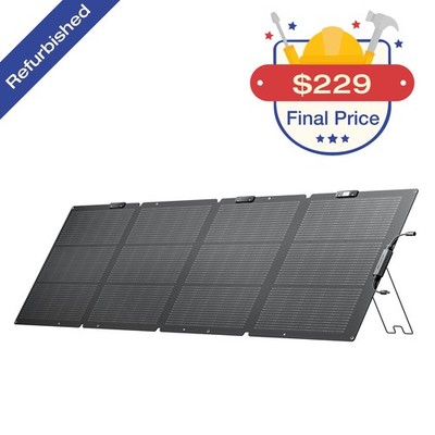 EcoFlow 220W NextGen Solar Panel Kit Waterproof IP68 for Outdoor RVs Refurbished