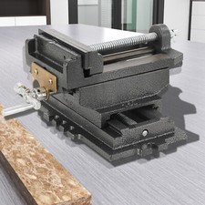 Heavy Duty 6"/150mm Drill Bench Cross Sliding Milling Workshop Vice Vise Clamp