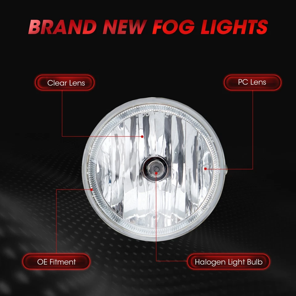 1 par de luces antiniebla izquierda+derecha para parachoques delantero Toyota Solara 2004-2006 Foto 3 de 4