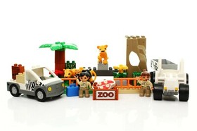 Lego Duplo Town Zoo Set 4971 Zoo Vehicles 100% complete vintage rare 2006