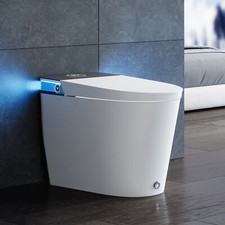 HOROW Bidet Smart Toilet with ADA Chair,Auto Open/Close Lid Ultra-Powerful Flush
