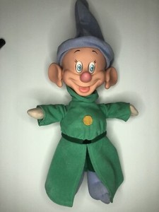Vintage Walt Disney Snow White Dopey Dwarf Doll Mattel Wiggle Ear Plush Toy | eBay