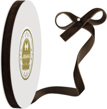 Brown Velvet Ribbon - 3/8 Inch X 10 Yards for Gift Wrapping, Crafts, Christmas D