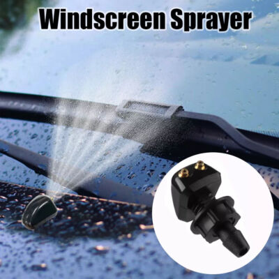 2PCS Universal Windshield Washer Nozzle with 2M(6.5ft) Hose 2PCS Universal Windshield Washer Nozzle with 2M(6.5ft) Hose