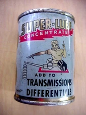 1956 Vintage Super Lube Transmission Differentials Full Can Oil Azusa California