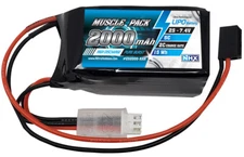 NEW NHX Muscle Pack 2S 7.4V 2000mAh 5C RX Hump Receiver Lipo Battery