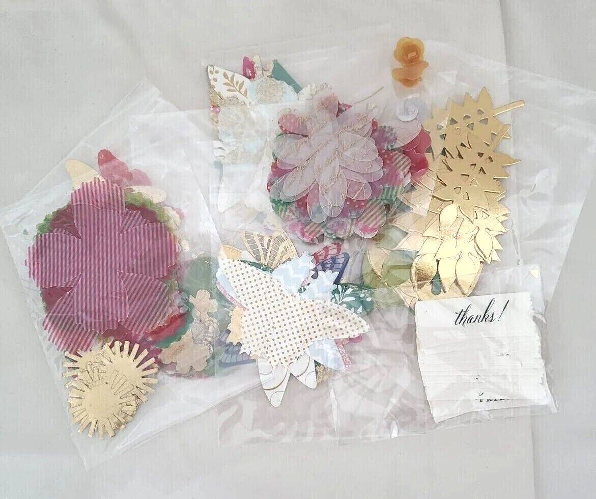 Anna Griffin Vibrant Vellum Embellishments 300 Die Cuts eBay