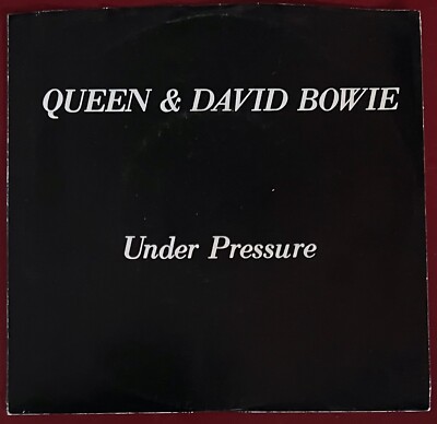 Queen & David Bowie Under Pressure b/w Soul Brother Elektra 45 with PS