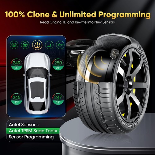 Autel TPMS MX-Sensor 315MHz & 433MHz 2 in 1 Auto Tire Pressure Sensor Metal Stem - Picture 9 of 22