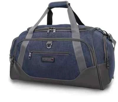 SWISS+TECH NEW SwissTech Excursion Blue 24" Travel Duffel 10.5x24x12" - 15 Year's Warranty