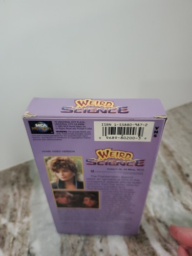 Weird Science VHS Original Classic Comedy! - Picture 4 of 5