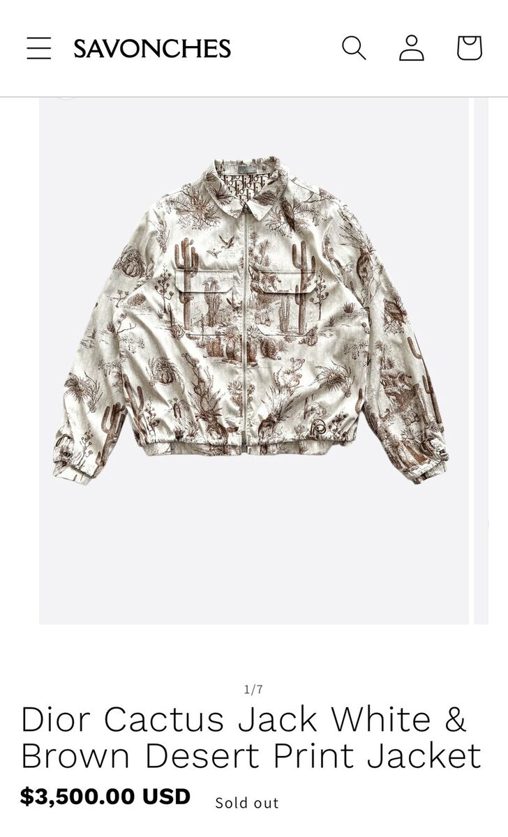 Dior X Cactus Jack Zip Desert Print Jacket | eBay Dior X Cactus Jack Zip Desert Print Jacket | eBay