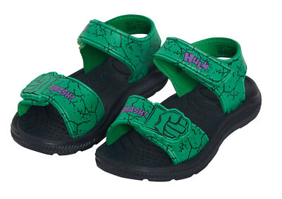 Marvel Incredible Hulk Sandals Boys Summer Sliders EVA Waterproof Beach  Shoes