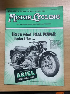 MOTOR CYCLING UK MAGAZINE #2486 7 NOV 1957 - RACERS IN RUSSIA (LL)