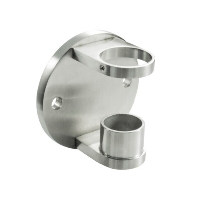 Acciaio Inox Ancoraggio-Parete Per Tubo Tondo 42,4 MM - Foto 2