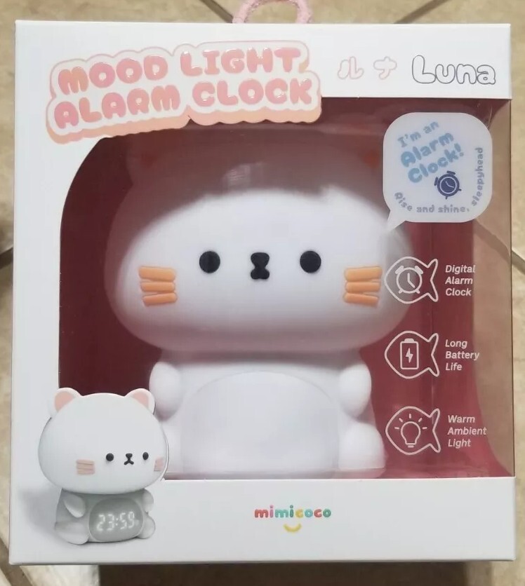 Mimicoco Luna The Cat Mood Light Alarm Clock | eBay