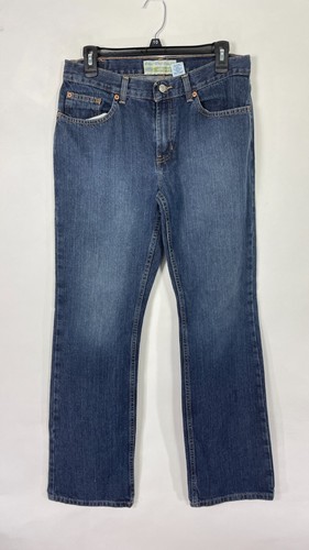 Old Navy Womens Boot Cut Jeans Low Waist Blue Medium Wash Size 8