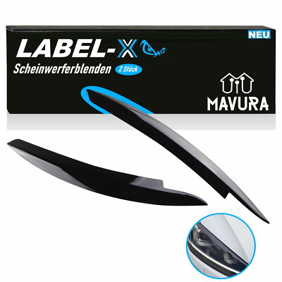 LABEL-X Headlight Trims Evil Eye Spoiler Bezel Eyelids for VW Golf 7