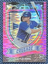 2021 Panini Chronicles Crusade Pink Pulsar Prizm Parallel Rookie 24 Kyle Isbel
