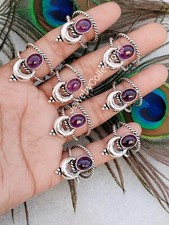 Natural Amethyst Ring 925 Silver Plated Ring Handmade Ring Amethyst Jewelry B46