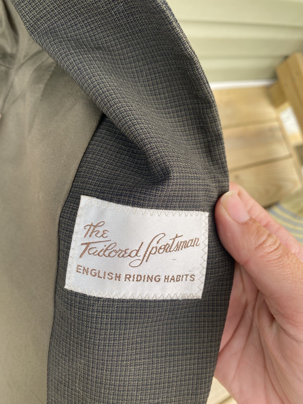 Tailored Sportsman Show Coat-Size 2, Olive Green