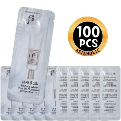 The history of Whoo Radiant White Tone Up Sunscreen 1ml x 100pcs (100ml) Sample