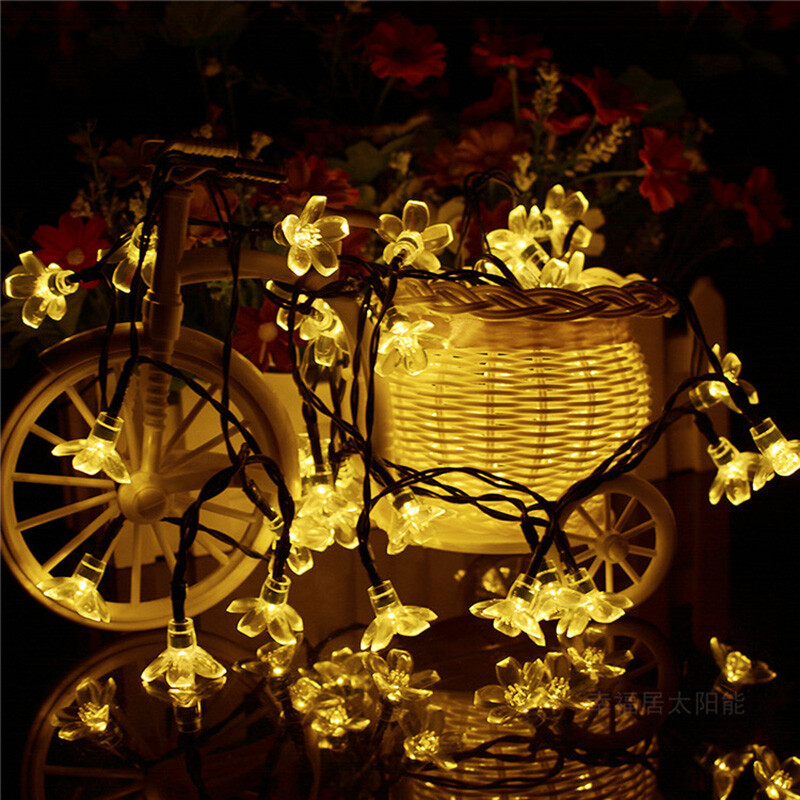 图片 25 - 10ps LED 太阳能串灯户外水晶球铜线霓虹灯管星月