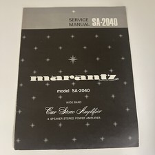 Marantz SA-2040 Car Amplifier Owners Manual Original 