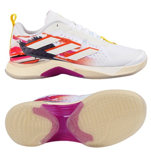 Chaussures de tennis pour femmes adidas Avacourt pour raquette tout court neuf avec étiquettes GV9616 - Photo 1/8