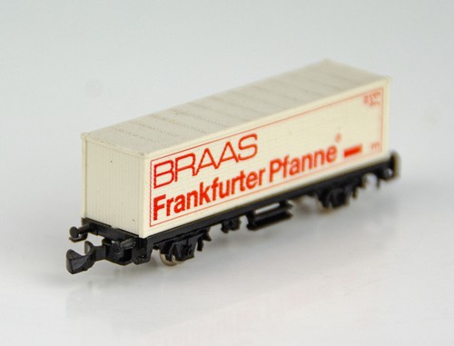 Vintage Marklin Mini-Club German Z Scale Braas Frankfurter Pfanne Container Car - Picture 6 of 9