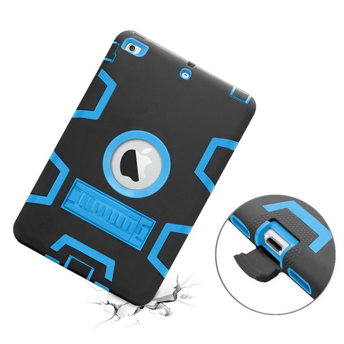 Stoßfeste Hartkunststoff Gummi Abdeckung Etui Ständer für Apple iPad Mini 1/2/3 - Bild 22 von 51