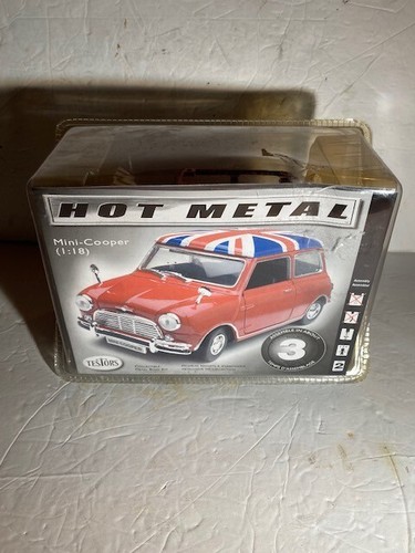 HOT METAL Classic Red Mini Cooper TESTORS Model Kit Diecast 1:18 - BRAND NEW - 第 1/6 張圖片