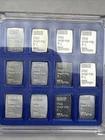 Lot Of 12-1 gram Silver Bar - Valcambi .999 Fine Silver