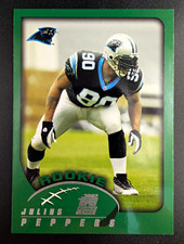 Topps 2002 Topps Julius Peppers Rookie Carolina Panthers #359 Football Card. rookie card picture