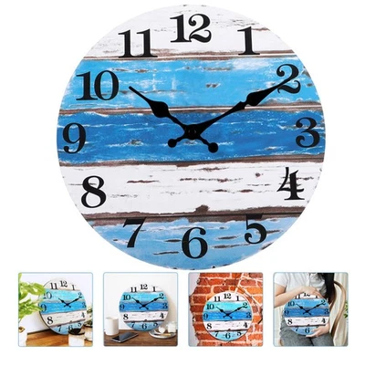 Horloge Murale Vintage Montre Salon Accroche Horloges Murales Modernes - Photo 1/4