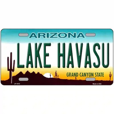 LAKE HAVASU Arizona License Plate Metal Sign 12x6 Wall Decor USA Made