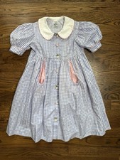 Vintage 90’s Judy Lynn Gingham Dress with Peter Pan Collar Made in USA 6