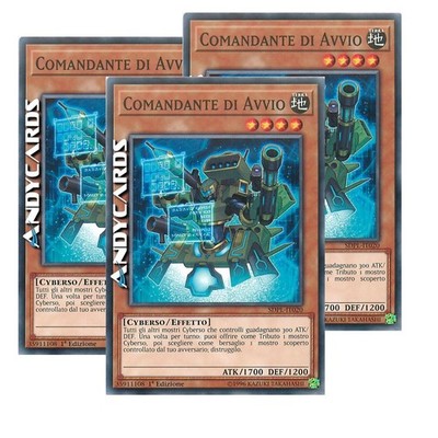 3x BOOT COMMANDER (Launcher Commander)   Common   SDPL IT020   1Ed   Yugioh