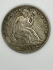 1854 Seated Liberty Half Dollar With Arrows At Date. Nicely Detailed  VF.