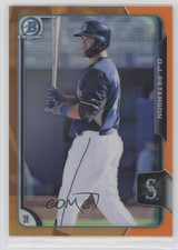 2015 Bowman Draft Chrome Orange Refractor 19/25 DJ Peterson #142 2u3