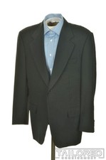 RAVAZZOLO Solid Blue 100 Wool Mens Blazer Sport Coat Jacket - EU 52 / US 42 R