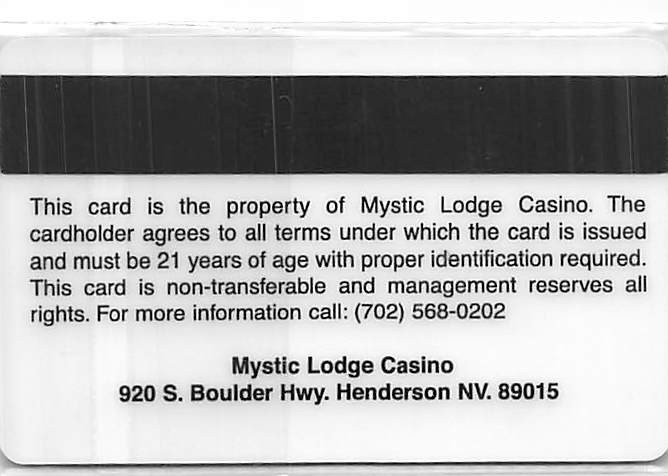 Mystic Lodge Casino - Henderson, NV - 3rd Issue Slot Card | eBay