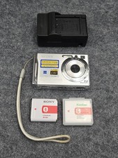 Sony Cyber-shot DSC-W80 7.2MP Digital Camera Silver Tested