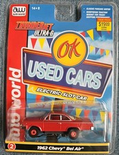 Auto World 1962 Chevy Bel Air, HO Slot Car. OK USED CARS. NIP 5C 