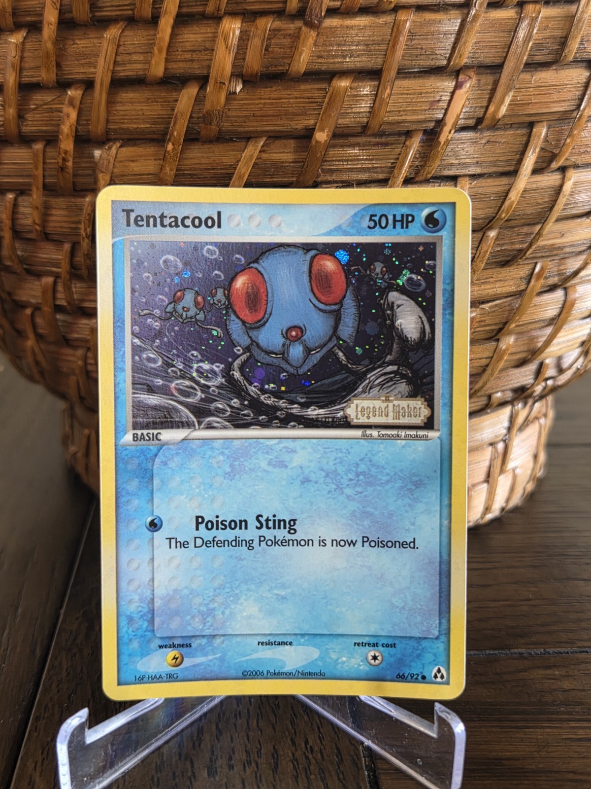 Pokemon Tentacool Reverse Holo Ex Legend Maker 66/92 - NM