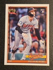 2026 Dylan Beavers Topps Series 1 1991 Topps Rookie Baltimore Orioles T91-24