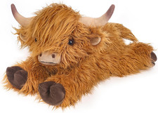 25"  4.5 Pounds Highland Cow Weighted Stuffed Animals for Kid Adult, Microwavab
