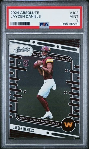 2024 Panini Absolute #102 Jayden Daniels PSA 9